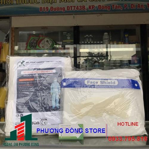 Đồ bảo hộ trắng 4 món